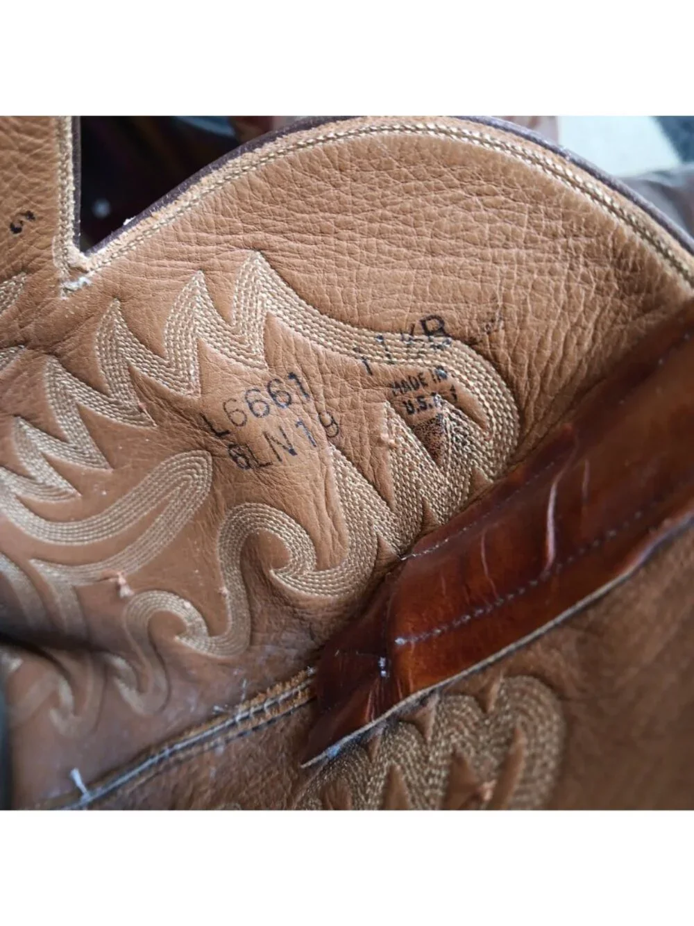 Vintage Lucchese L6661 Cowboy Boots 11.5B Mens Classic  San Antonio 1883